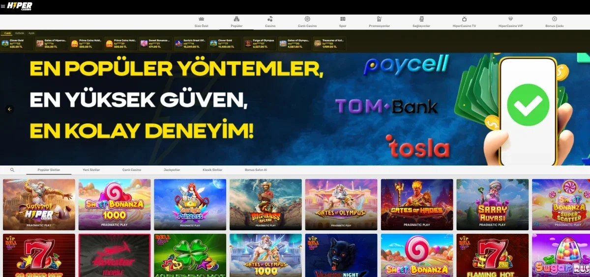 Hiper Casino ekran görüntüsü